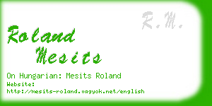 roland mesits business card